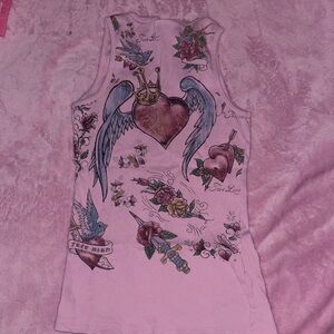 Vocal Pink Graphic Tank Top